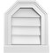 Ekena Millwork Octagonal Top Surface Mount PVC Gable Vent w/ 2"W x 2"P Brickmould Sill Frame, 12"W x 14"H GVPOT12X1403SN - alternate 1